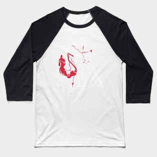 Single Line - Tango (White) Baseball T-Shirt